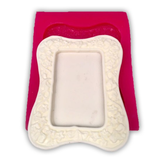 Bilderrahmen mit Blumen Motiv Silikonform - 32812 - Cesil